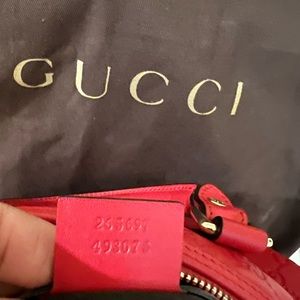 Red Gucci Boston Bag